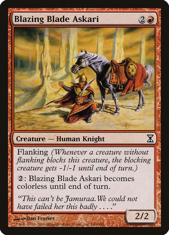 Blazing Blade Askari [Time Spiral] Foil