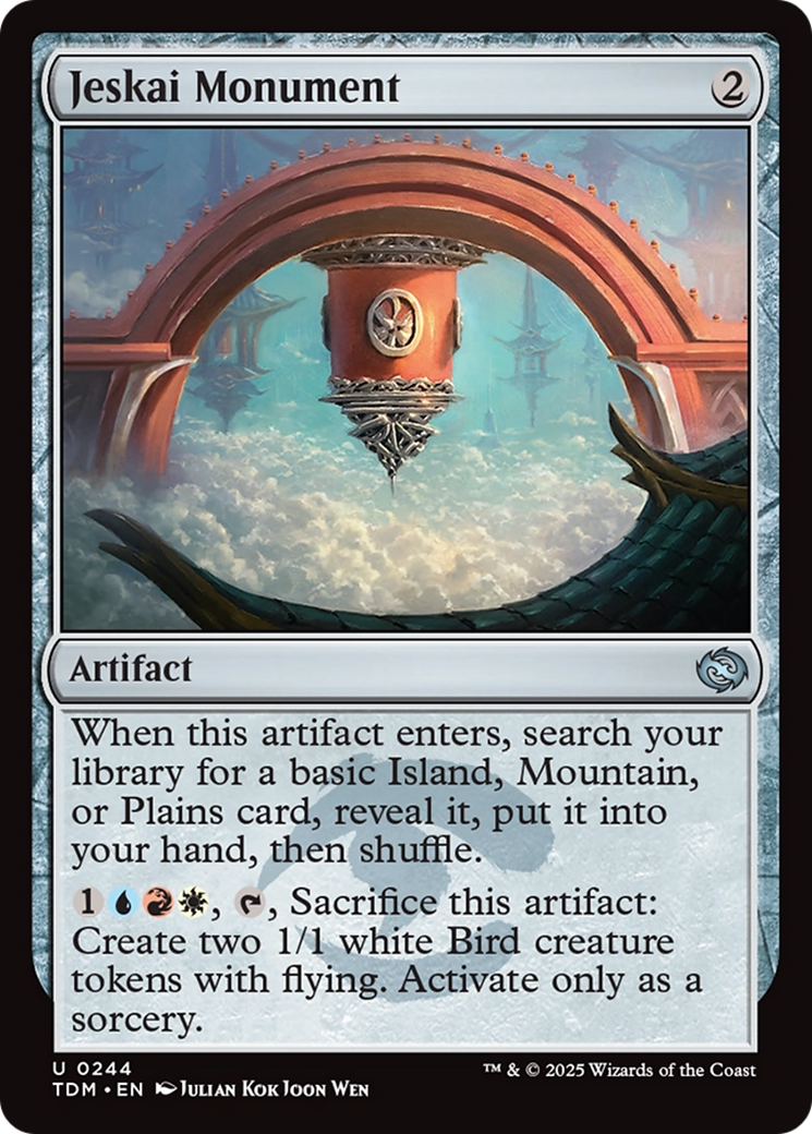 Jeskai Monument [Tarkir: Dragonstorm] Foil