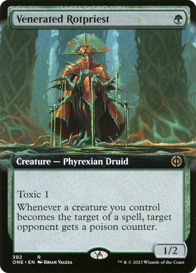 Venerated Rotpriest (Extended Art) [Phyrexia: All Will Be One] Foil