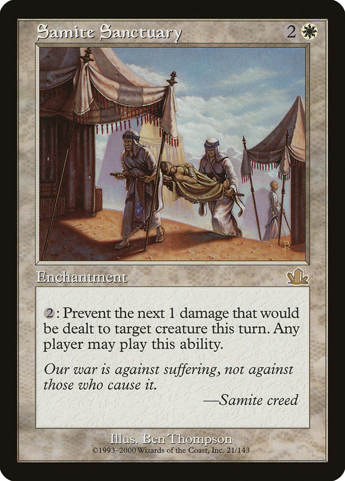 Samite Sanctuary [Prophecy] Foil