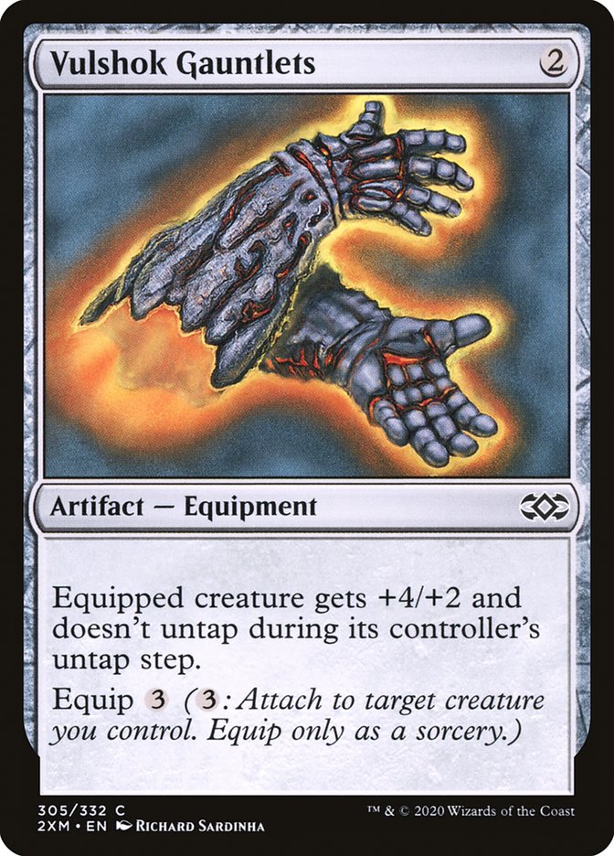Vulshok Gauntlets [Double Masters] Foil