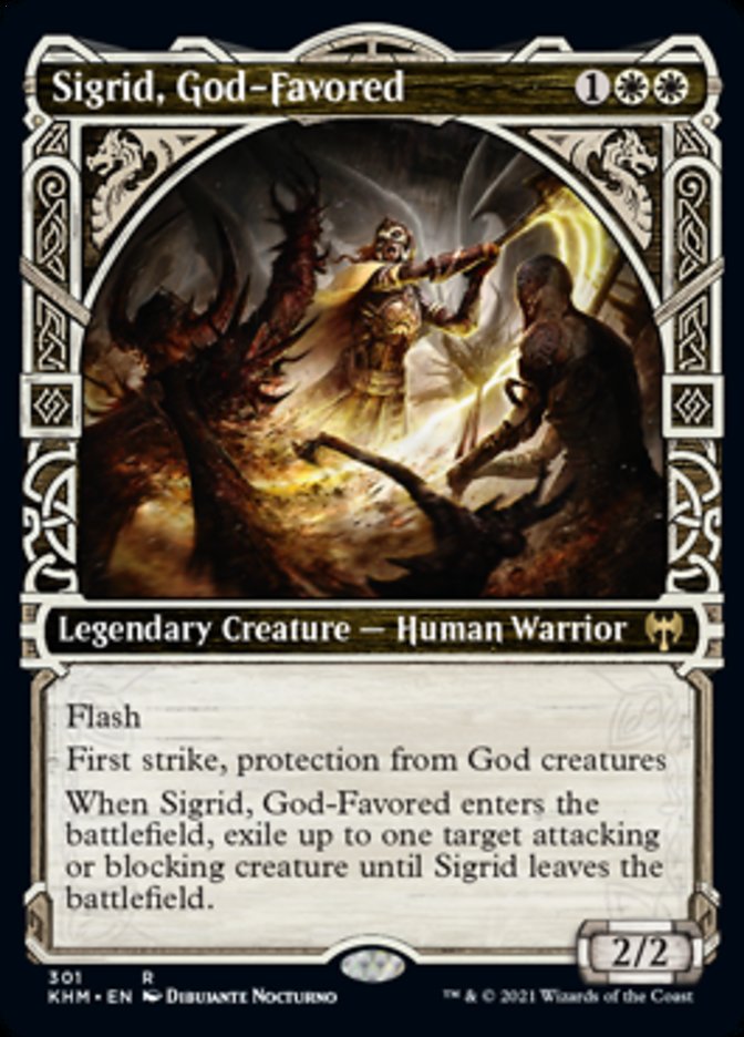 Sigrid, God-Favored (Showcase) [Kaldheim] Foil