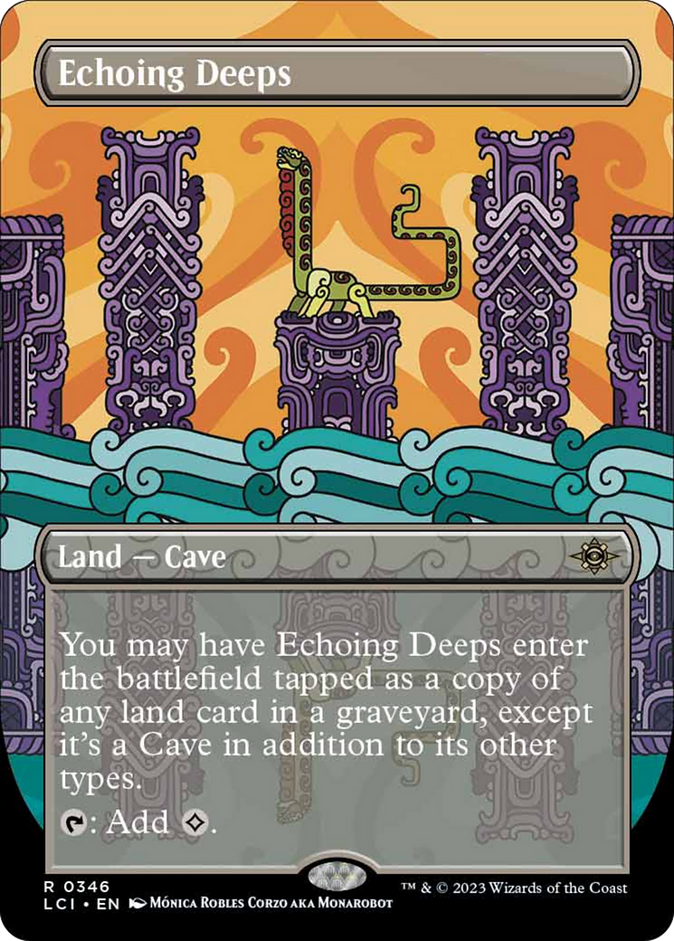 Echoing Deeps (Borderless) [The Lost Caverns of Ixalan] Foil