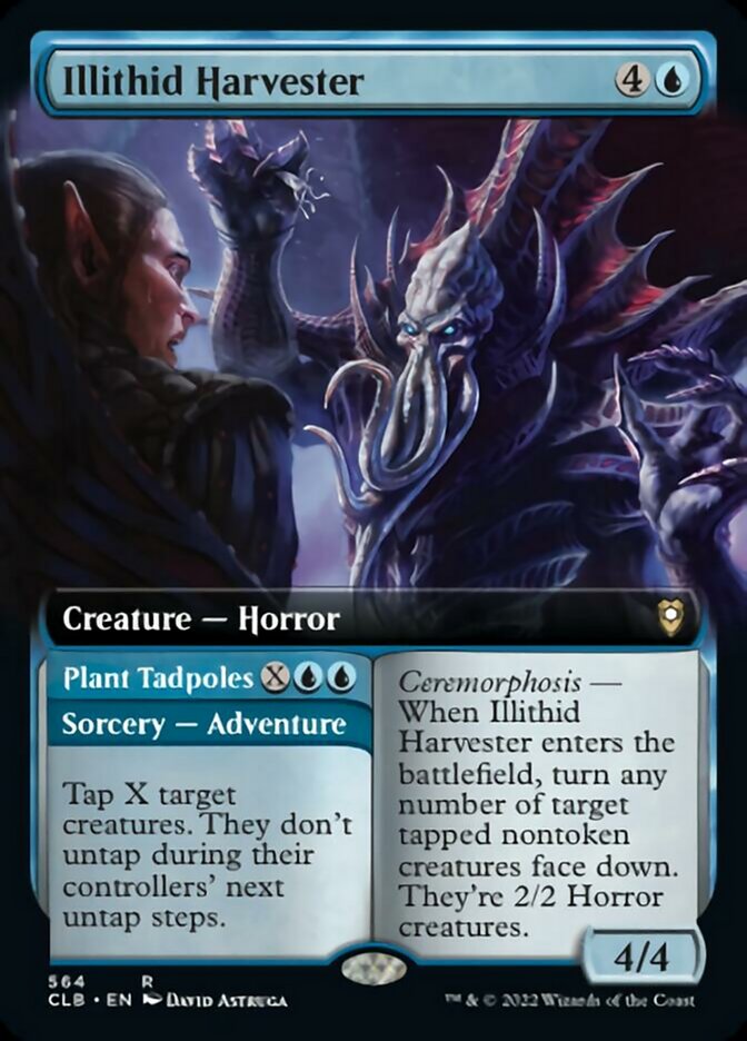 Illithid Harvester // Plant Tadpoles (Extended Art) [Commander Legends: Battle for Baldur's Gate] Foil