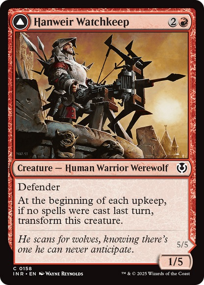 Hanweir Watchkeep // Bane of Hanweir [Innistrad Remastered] Foil