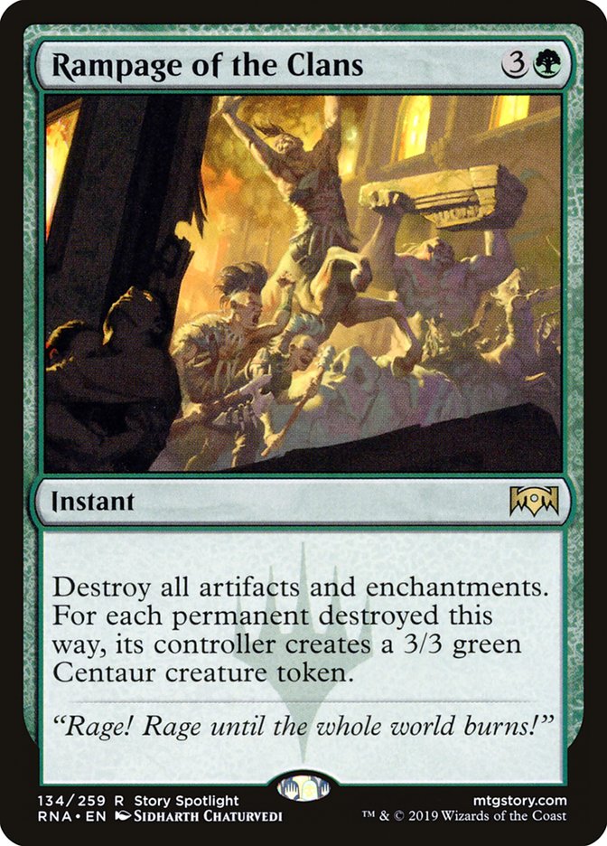 Rampage of the Clans [Ravnica Allegiance] Foil