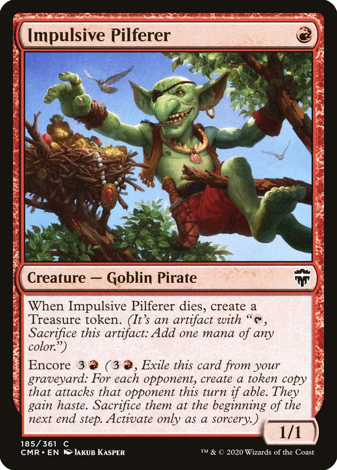 Impulsive Pilferer [Commander Legends] Foil