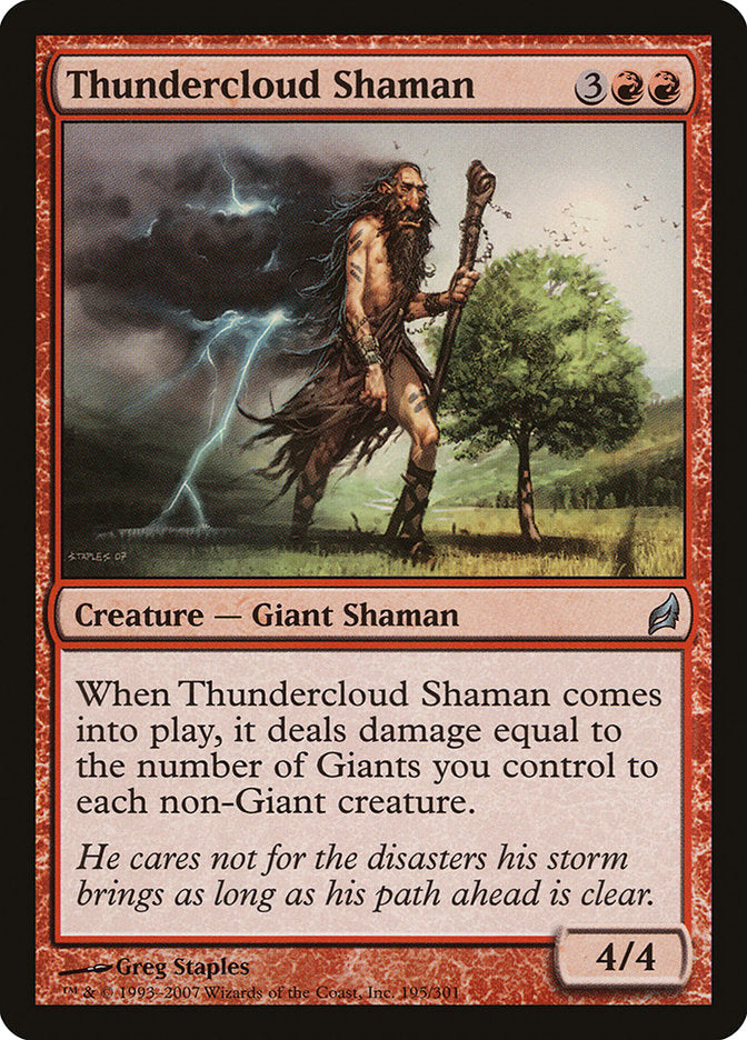 Thundercloud Shaman [Lorwyn] Foil