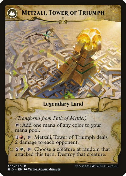Path of Mettle // Metzali, Tower of Triumph [Rivals of Ixalan] Foil
