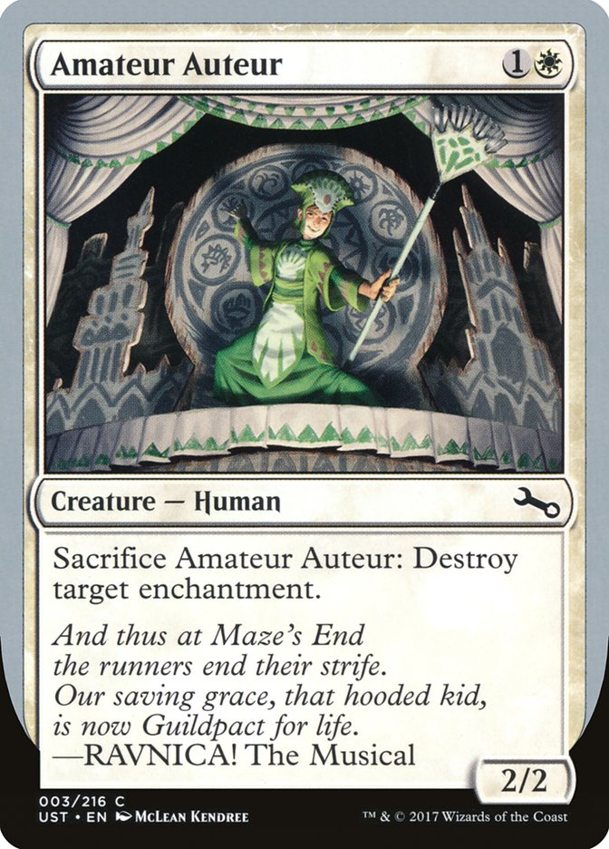 Amateur Auteur (RAVNICA! The Musical) [Unstable] Foil