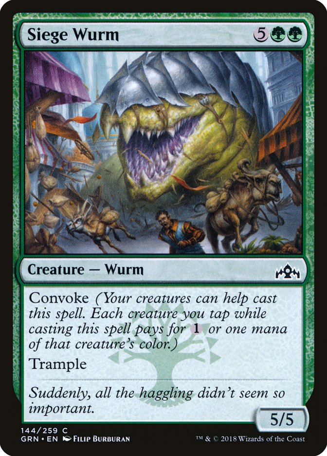 Siege Wurm [Guilds of Ravnica] Foil