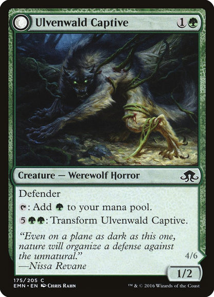 Ulvenwald Captive // Ulvenwald Abomination [Eldritch Moon] Foil