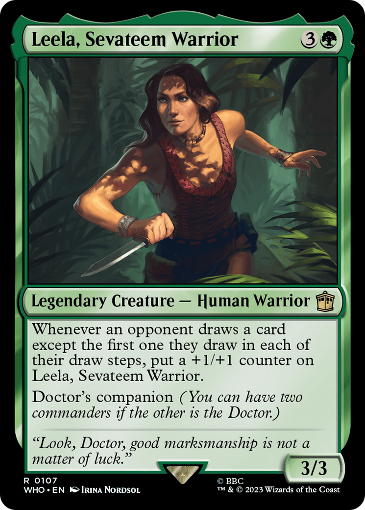 Leela, Sevateem Warrior [Doctor Who] Foil