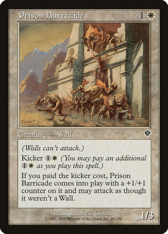 Prison Barricade [Invasion] Foil