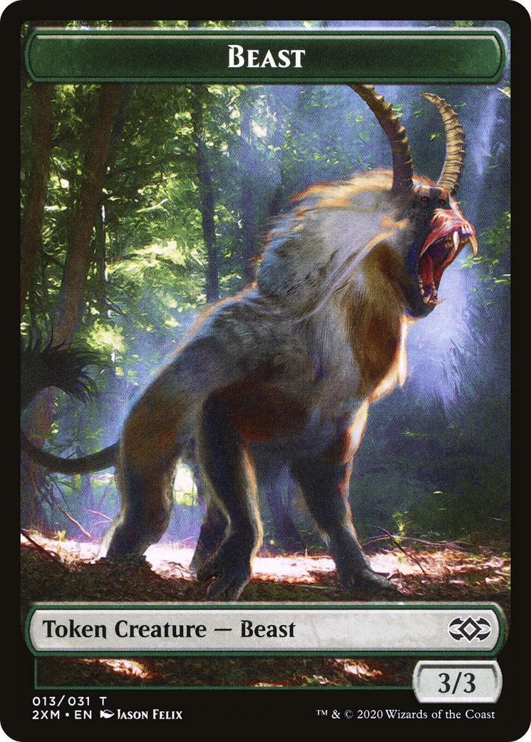 Beast  [Double Masters Tokens] Foil
