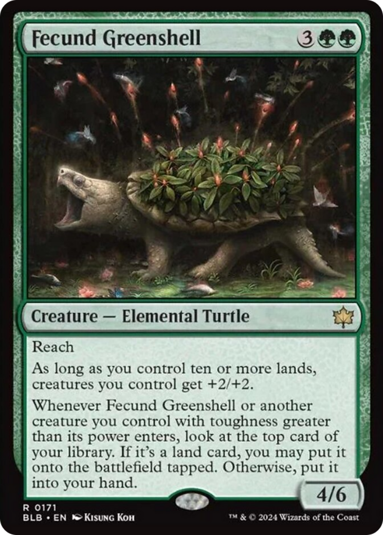 Fecund Greenshell [Bloomburrow] Foil