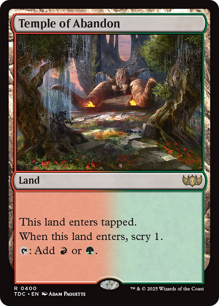 Temple of Abandon  [Commander: Tarkir: Dragonstorm]