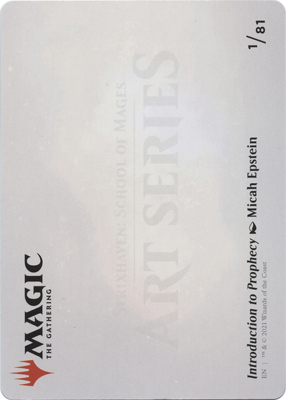 Introduction to Prophecy // Introduction to Prophecy  [Strixhaven Art Series] (Borderless) Foil