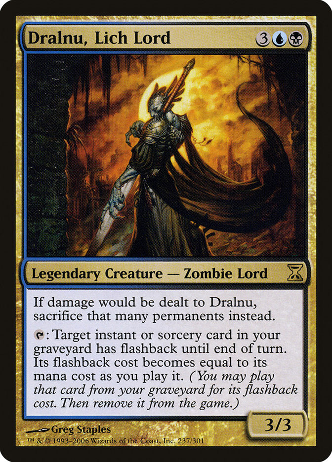 Dralnu, Lich Lord [Time Spiral] Foil