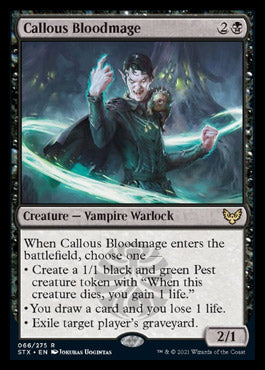 Callous Bloodmage [Strixhaven: School of Mages] Foil