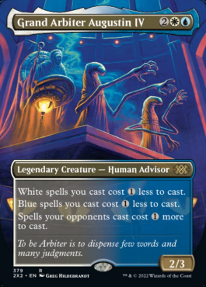 Grand Arbiter Augustin IV (Borderless Alternate Art) [Double Masters 2022] Foil