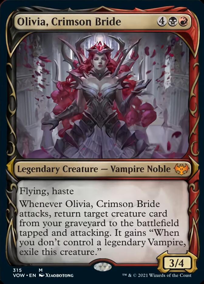 Olivia, Crimson Bride (Showcase Fang Frame) [Innistrad: Crimson Vow] Foil