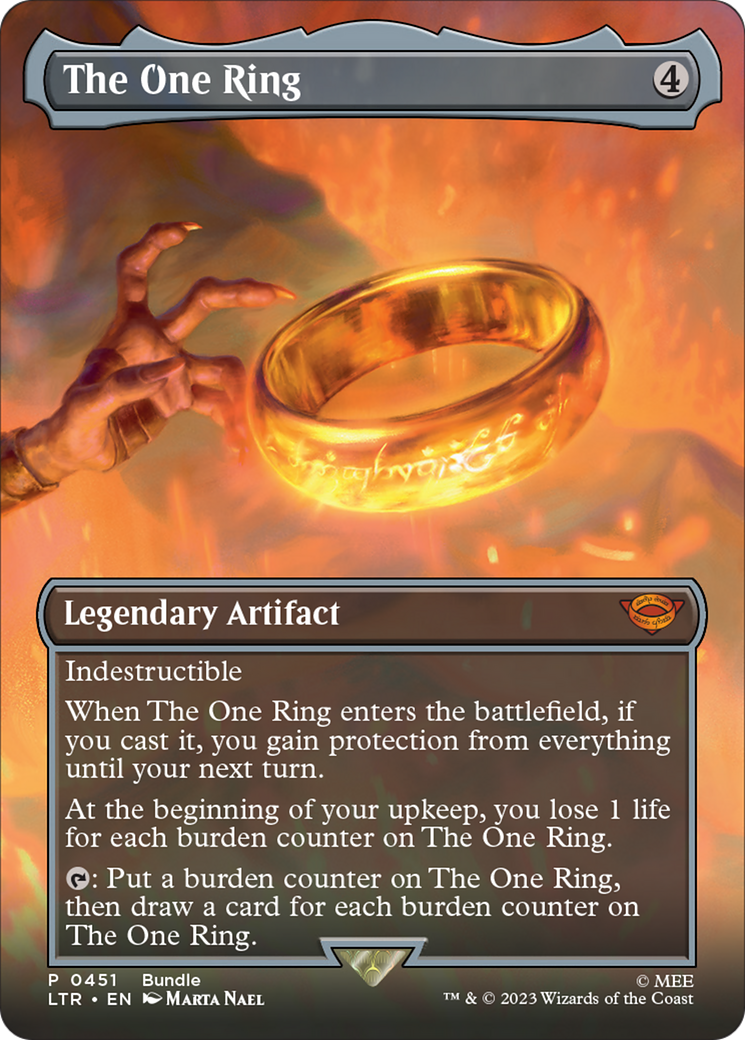 The One Ring (Borderless Alternate Art) [The Lord of the Rings: Tales of Middle-Earth] Foil