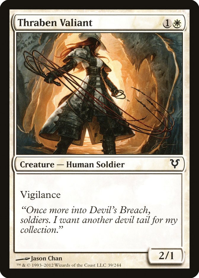 Thraben Valiant [Avacyn Restored] Foil