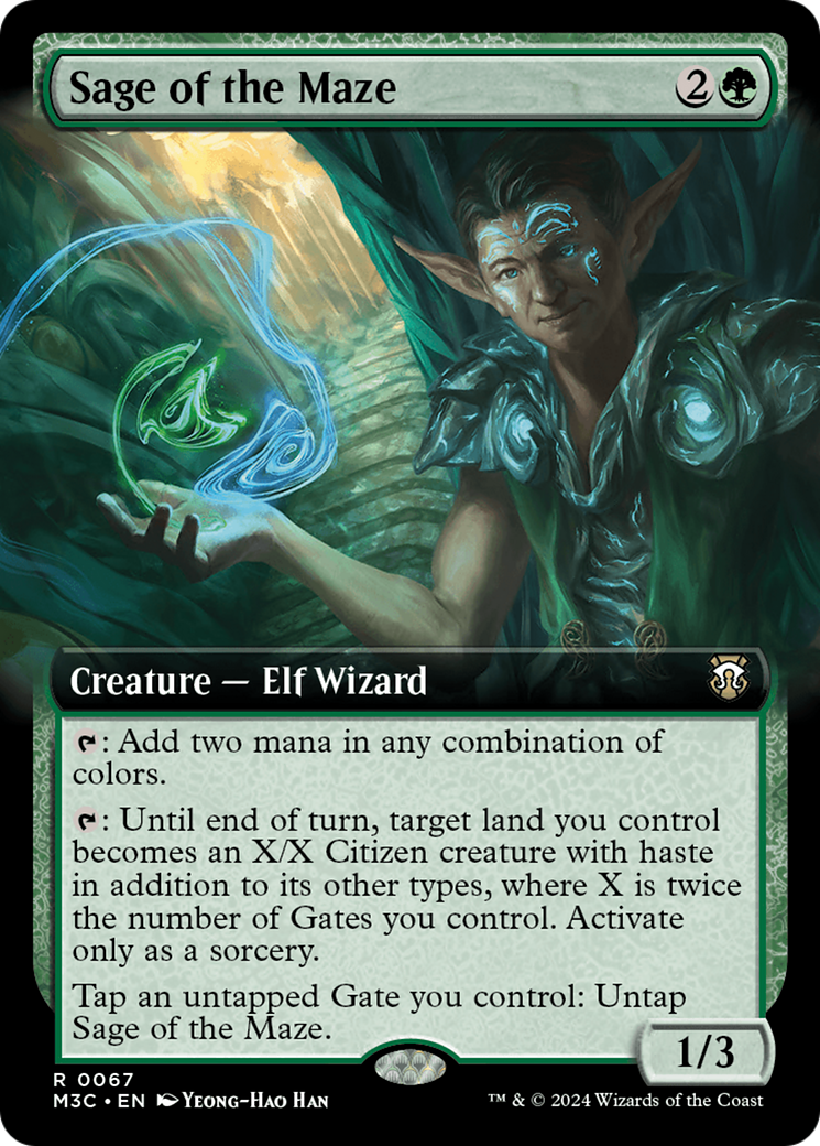 Sage of the Maze (Extended Art) [Modern Horizons 3 Commander] Foil