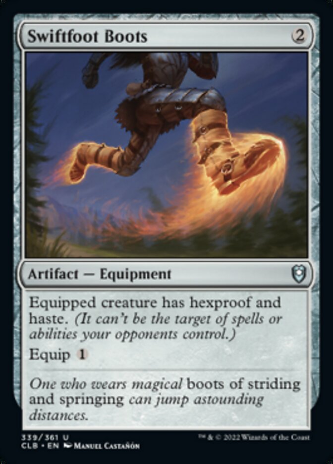 Swiftfoot Boots [Commander Legends: Battle for Baldur's Gate] Foil