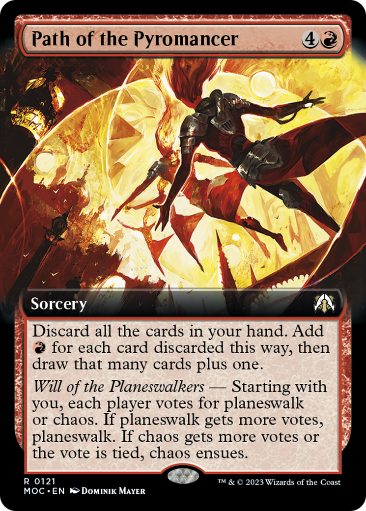 Path of the Pyromancer (Extended Art) [March of the Machine Commander] Foil