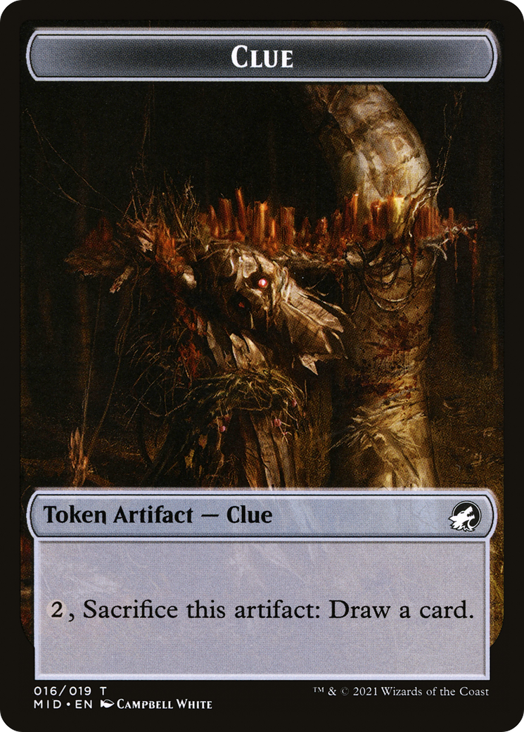 Clue  [Innistrad: Midnight Hunt Tokens]