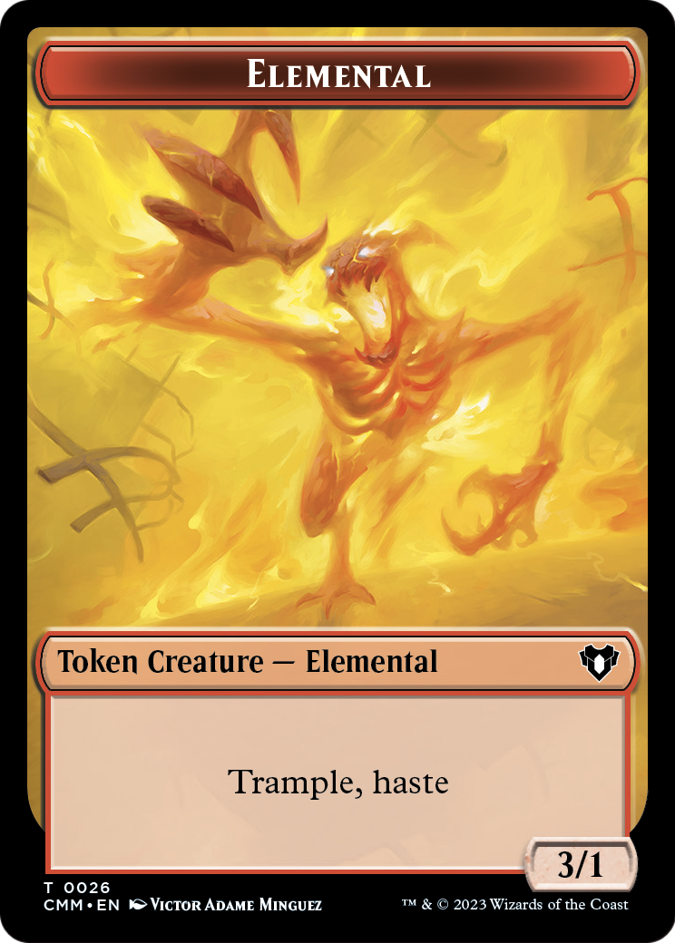 Elemental  [Commander Masters Tokens] Foil