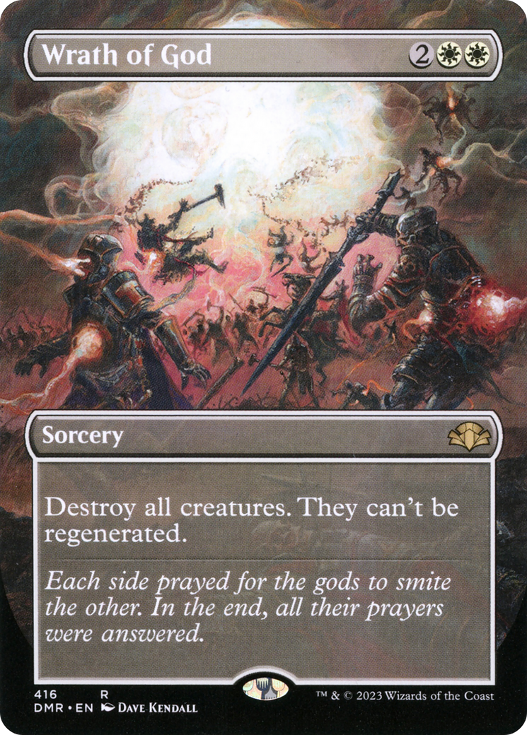 Wrath of God (Borderless Alternate Art) [Dominaria Remastered] Foil