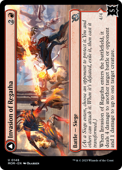 Invasion of Regatha // Disciples of the Inferno [March of the Machine] Foil
