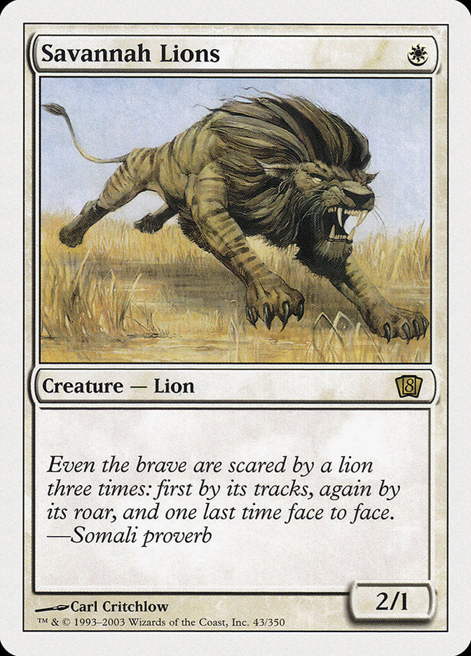 Savannah Lions [Eighth Edition] Foil