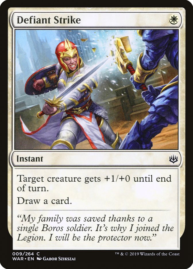 Defiant Strike [War of the Spark] Foil