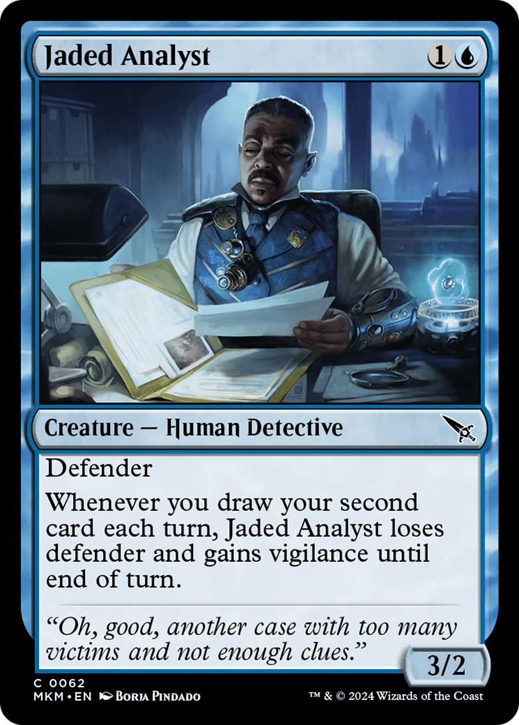 Jaded Analyst [Murders at Karlov Manor] Foil