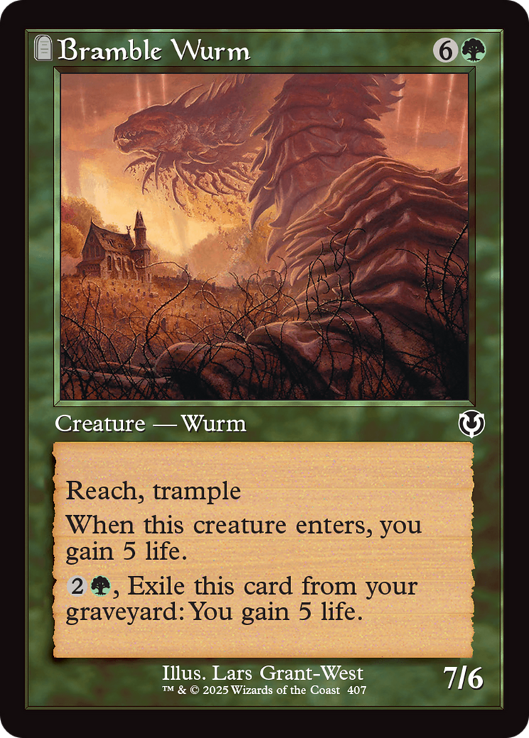 Bramble Wurm (Retro Frame) [Innistrad Remastered] Foil