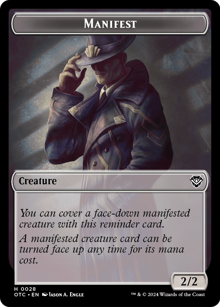Manifest  [Outlaws of Thunder Junction Commander Tokens] Foil