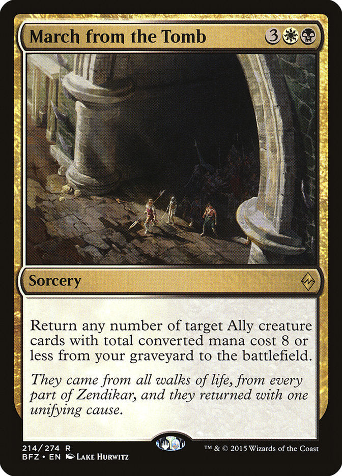 March from the Tomb [Battle for Zendikar] Foil