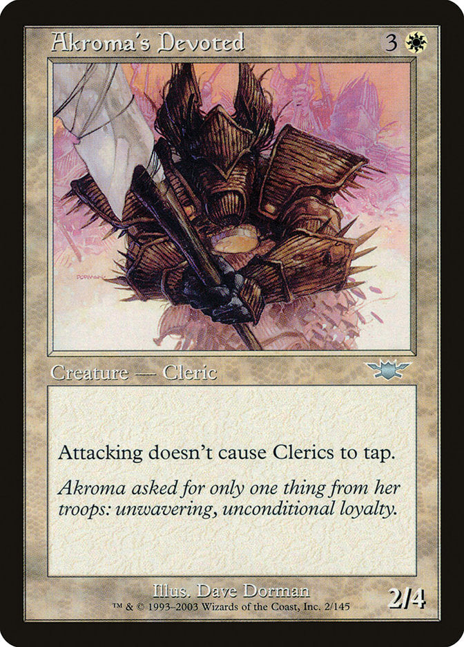 Akroma's Devoted [Legions] Foil