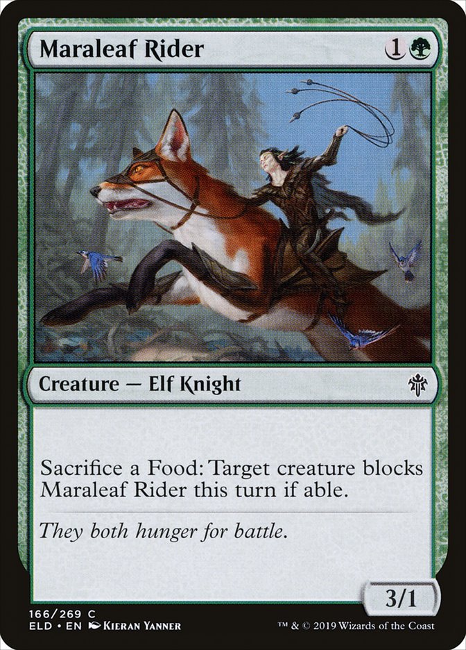 Maraleaf Rider [Throne of Eldraine] Foil