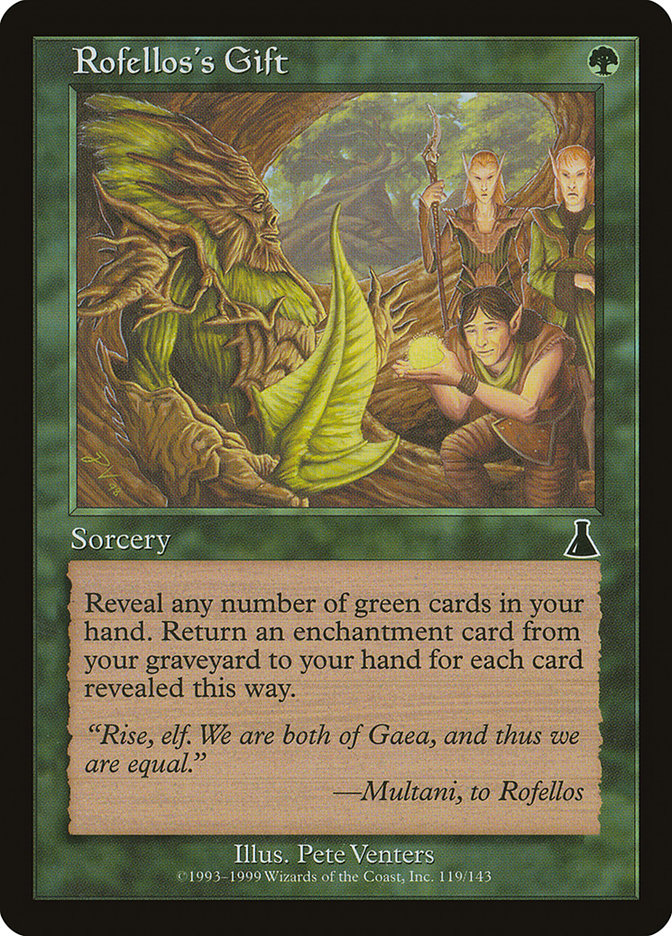 Rofellos's Gift [Urza's Destiny] Foil