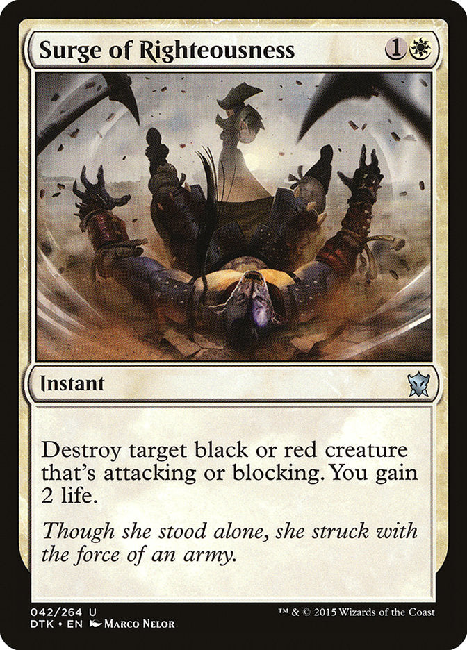 Surge of Righteousness [Dragons of Tarkir] Foil