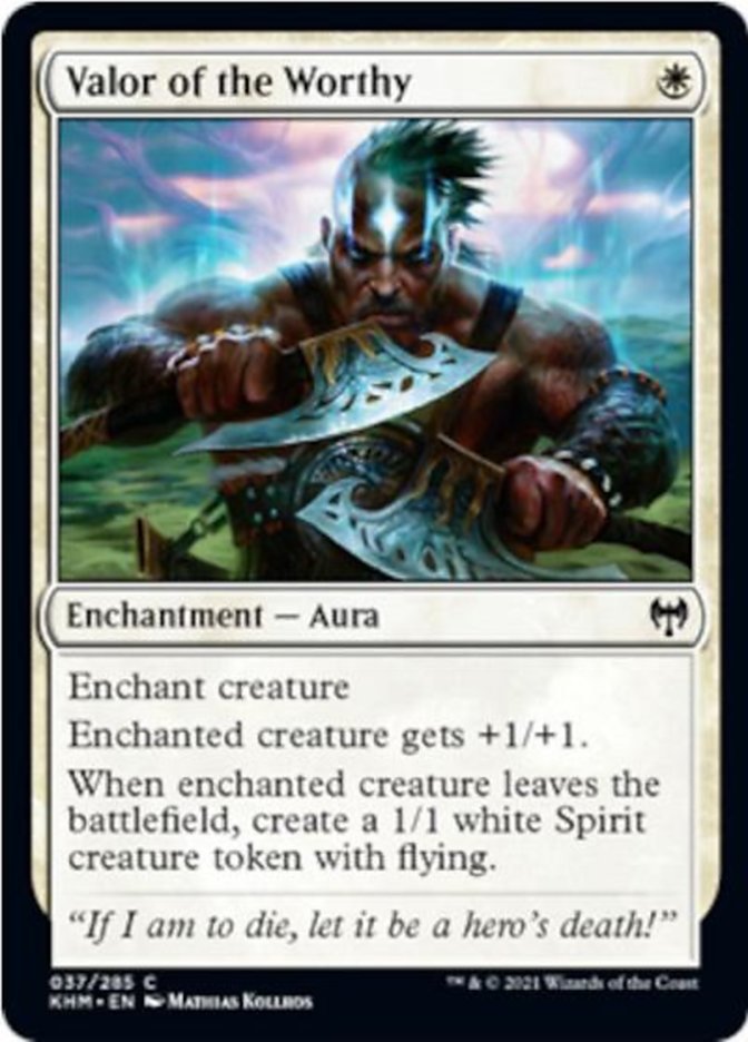 Valor of the Worthy [Kaldheim] Foil