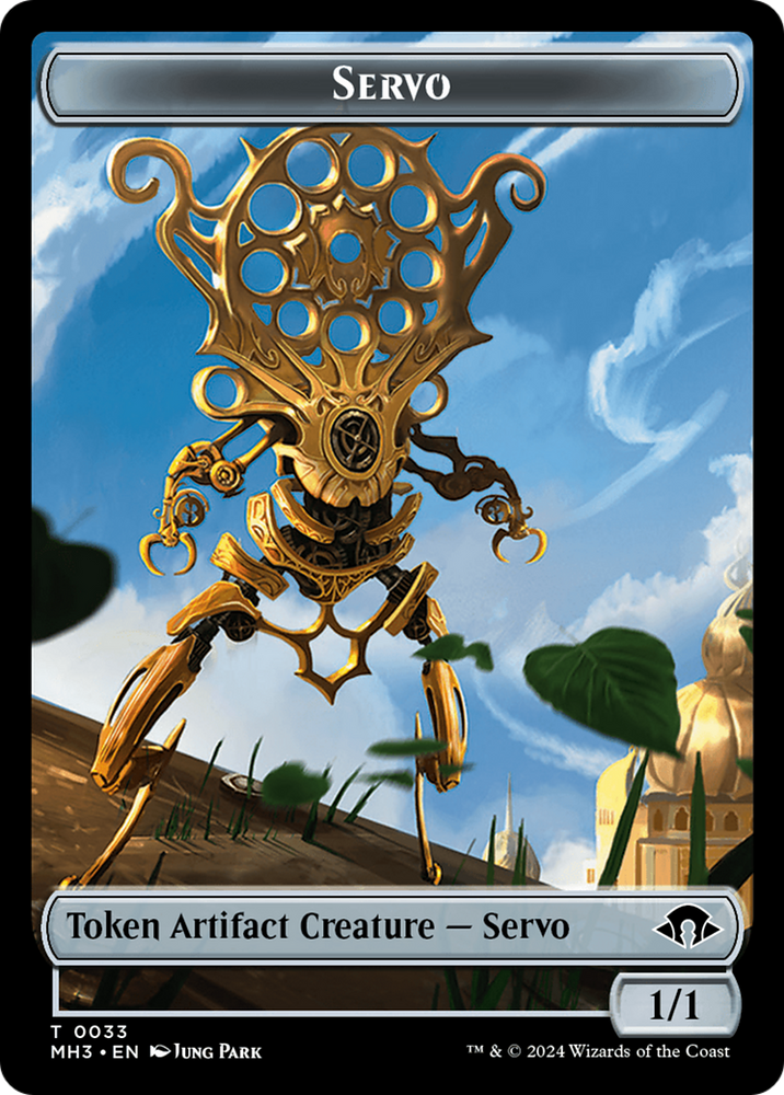 Servo // Spirit (0008) Double-Sided Token [Modern Horizons 3 Tokens]