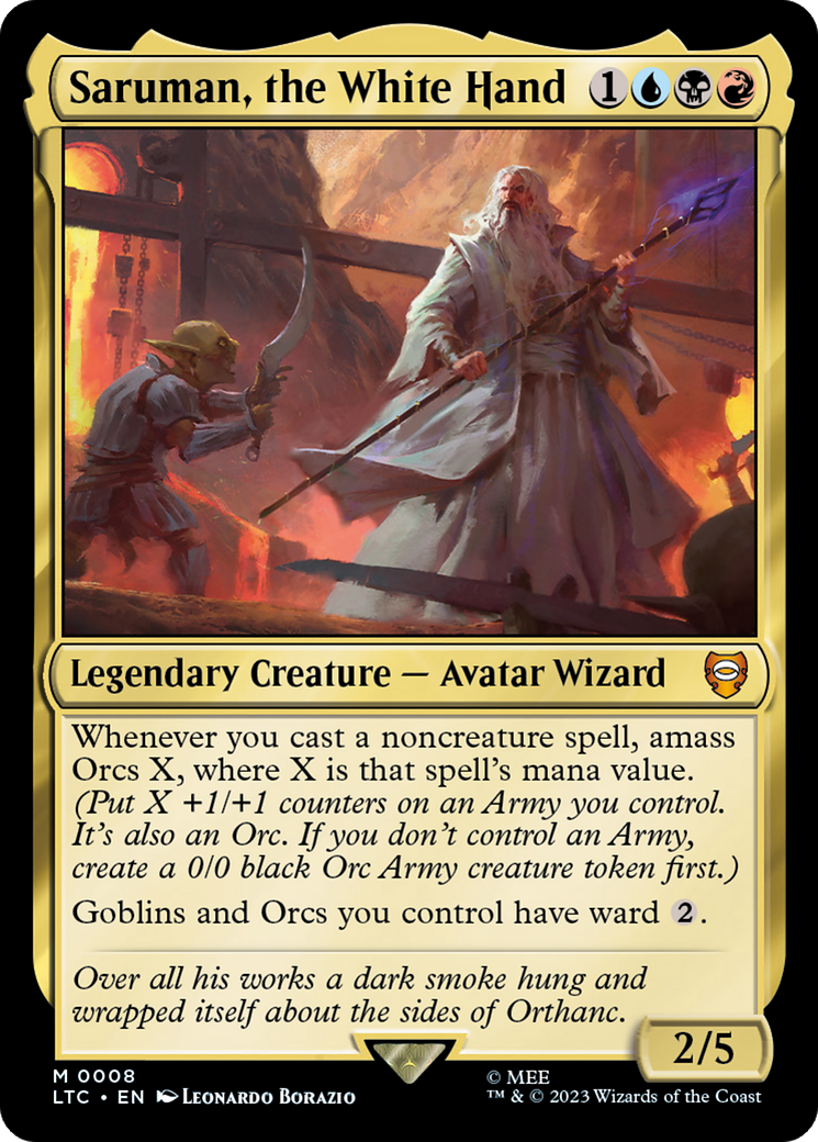 Saruman, the White Hand [The Lord of the Rings: Tales of Middle-Earth Commander] Foil