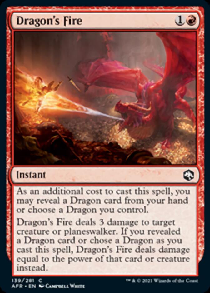 Dragon's Fire [Dungeons & Dragons: Adventures in the Forgotten Realms] Foil