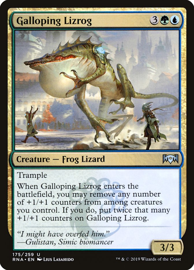 Galloping Lizrog [Ravnica Allegiance] Foil